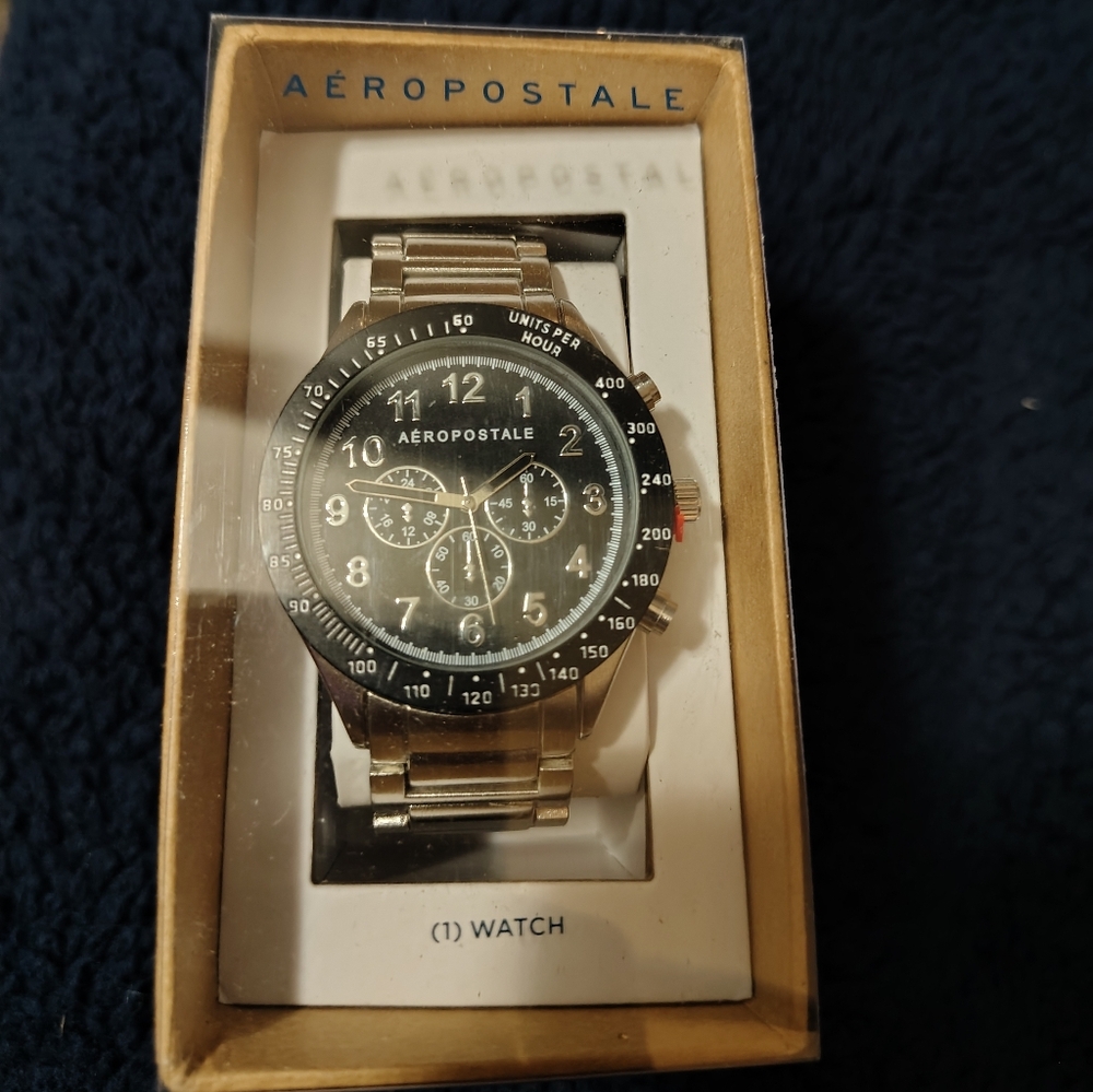 Men's Aeropostale Metal Chrono Analog Watch
